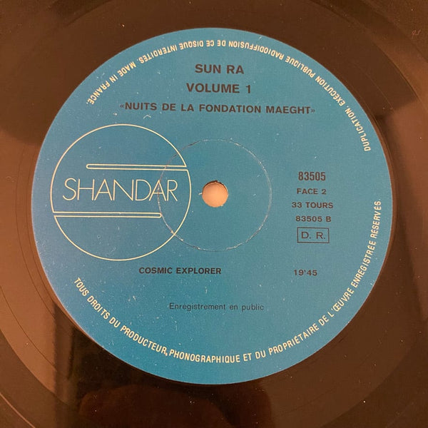 Used Vinyl Sun Ra – Nuits De La Fondation Maeght Volume 1 LP USED NM/VG 1972 French Pressing J071224-08