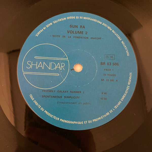 Used Vinyl Sun Ra – Nuits De La Fondation Maeght Volume 2 LP USED NM/VG++ 1972 French Pressing J071224-07