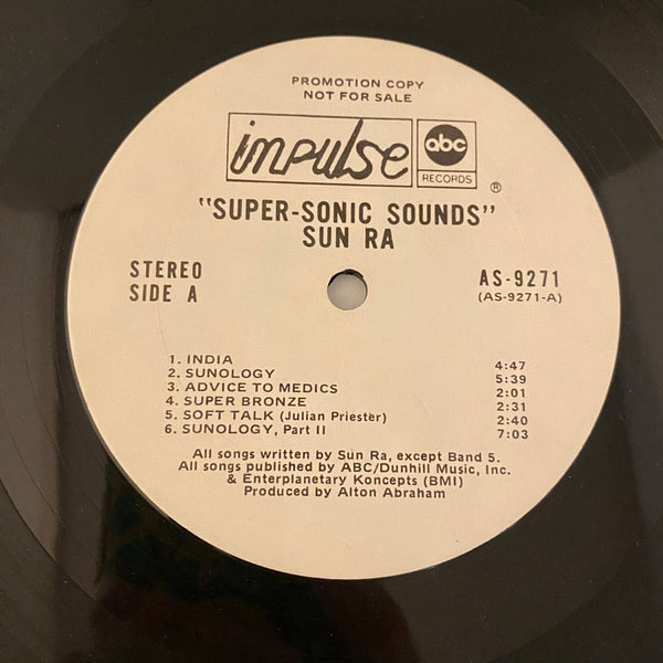 Used Vinyl Sun Ra – Super-Sonic Sounds LP USED VG++/VG 1974 White Label Promo J071224-11
