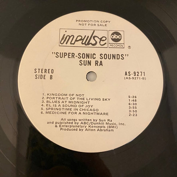 Used Vinyl Sun Ra – Super-Sonic Sounds LP USED VG++/VG 1974 White Label Promo J071224-11