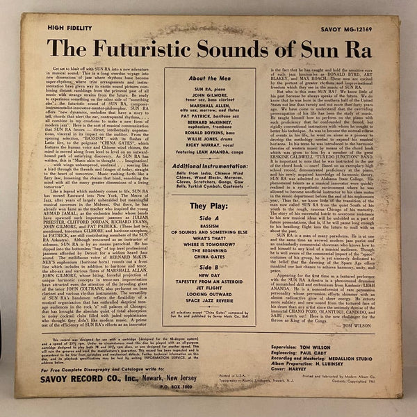 Used Vinyl Sun Ra – The Futuristic Sounds Of Sun Ra LP USED VG+/VG Mono Bestway Pressing J071324-09