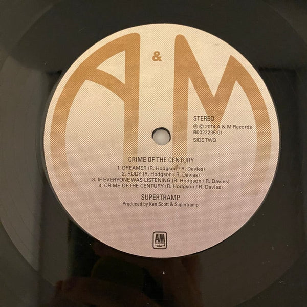 Used Vinyl Supertramp – Crime Of The Century LP USED VG++/VG+ 2014 Pressing J080224-04