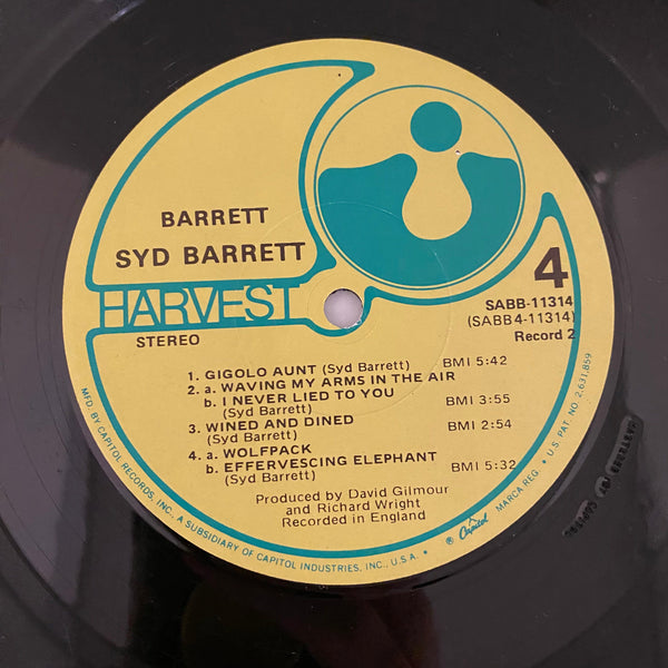 Used Vinyl Syd Barrett – The Madcap Laughs / Barrett 2LP USED VG+/VG+ 1974 Pressing J092124-09