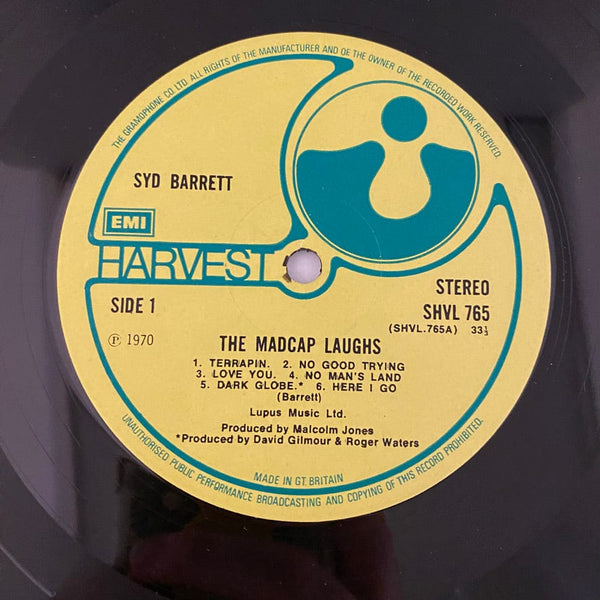 Used Vinyl Syd Barrett – The Madcap Laughs LP USED VG+/VG 1970 UK Pressing J050924-19