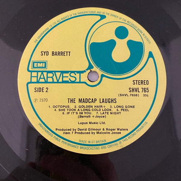 Used Vinyl Syd Barrett – The Madcap Laughs LP USED VG+/VG 1970 UK Pressing J050924-19