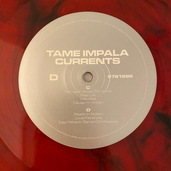 Used Vinyl Tame Impala – Currents 3LP USED VG+/VG++ Red Vinyl Box Set w/ 7" & Flexi Disc J082424-07