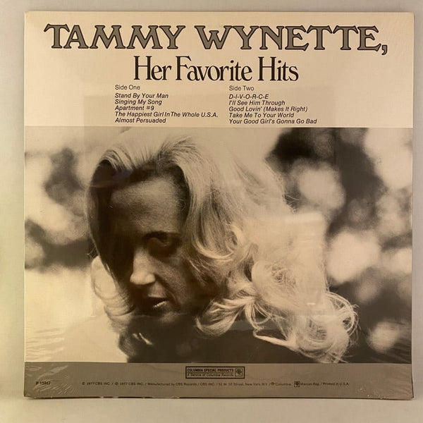 Used Vinyl Tammy Wynette – Her Favorite Hits LP USED NOS STILL SEALED VG+ Sleeve J081023-07