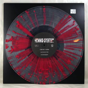 Used Vinyl Tennis System - P A I N LP Clear Red Splatter Vinyl NM/NM USED 14079