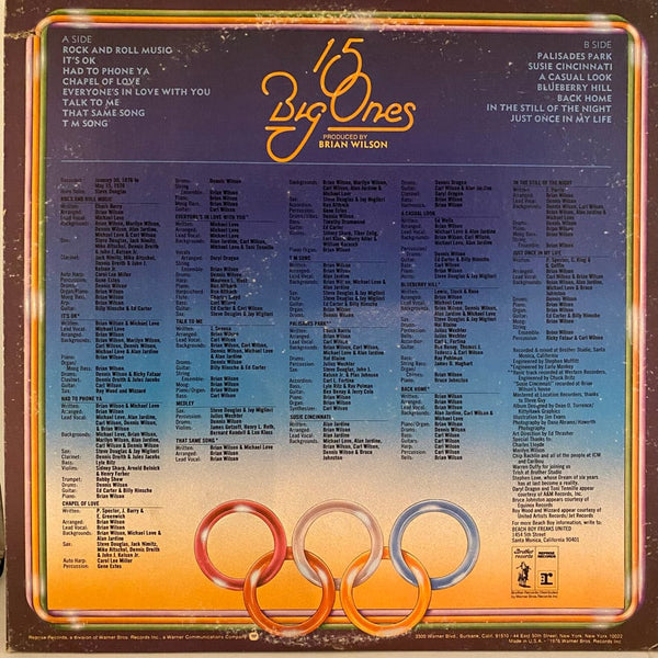 Used Vinyl The Beach Boys – 15 Big Ones LP USED VG++/VG+ J011523-13