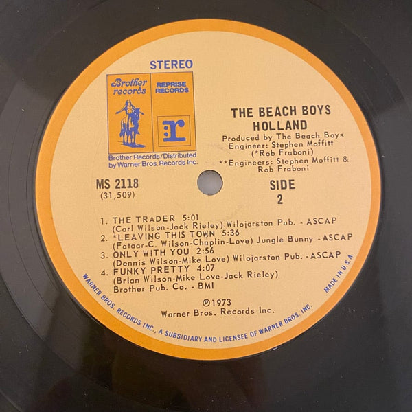 Used Vinyl The Beach Boys – Holland LP USED VG+/VG+ 1973 Pressing - NO 7" J070724-07