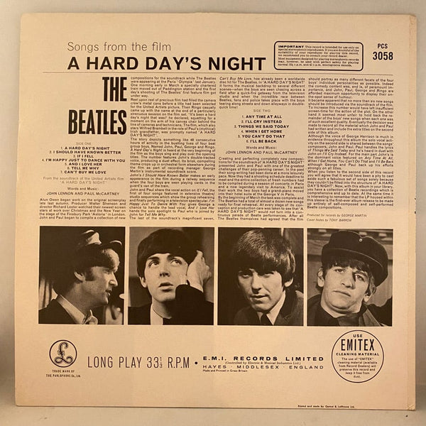 Used Vinyl The Beatles – A Hard Day's Night LP USED VG++/VG+ 1978 UK Pressing J022224-03
