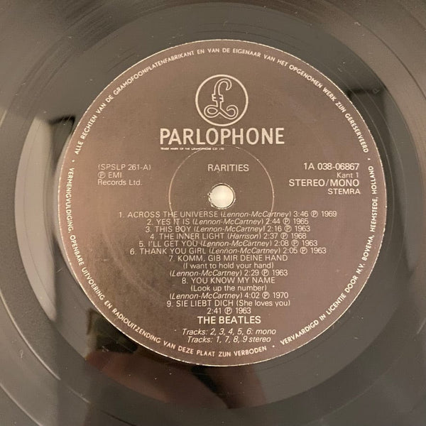 Used Vinyl The Beatles – Rarities LP USED NM/VG+ 1979 Dutch Pressing J022224-08