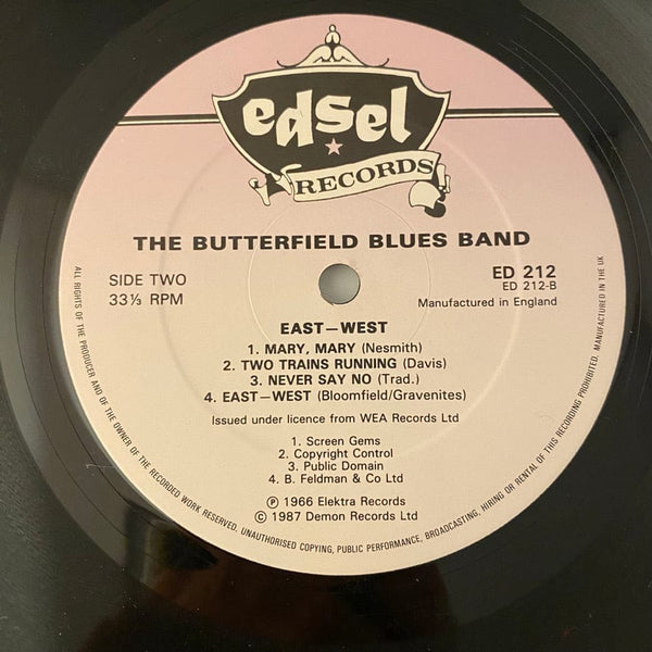Used Vinyl The Butterfield Blues Band – East West LP USED VG++/VG++ UK Pressing J011923-09