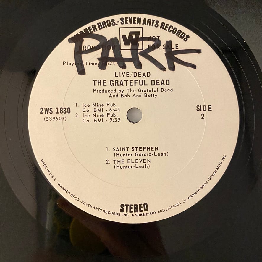 The Grateful Dead – Live/Dead 2LP USED VG+/G White Label Promo w