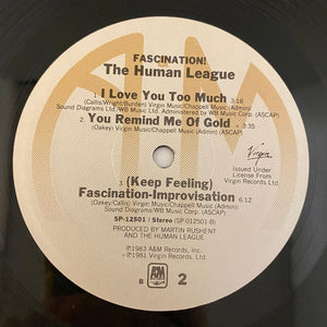 Used Vinyl The Human League – Fascination! LP USED NM/NM Gray Sleeve J082622-03
