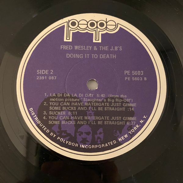 Used Vinyl The J.B.'s – Doing It To Death LP USED VG++/VG+ 1973 Pressing J082324-07