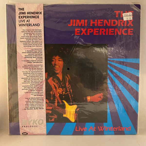 Used Vinyl The Jimi Hendrix Experience – Live At Winterland 2LP USED NM/VG+ Clear Vinyl RYKO J080924-04