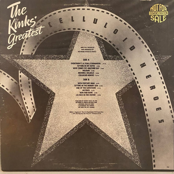 Used Vinyl The Kinks – Celluloid Heroes - The Kinks' Greatest LP USED NM/VG+ J102422-10