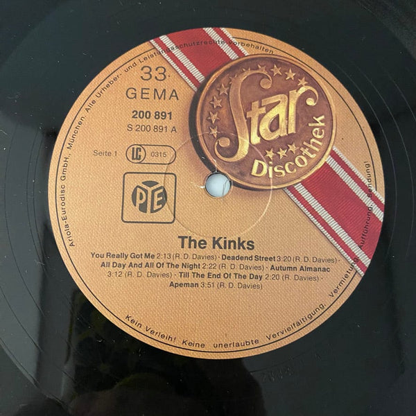 Used Vinyl The Kinks – Star-Discothek LP USED NM/VG+ German Pressing J060224-04