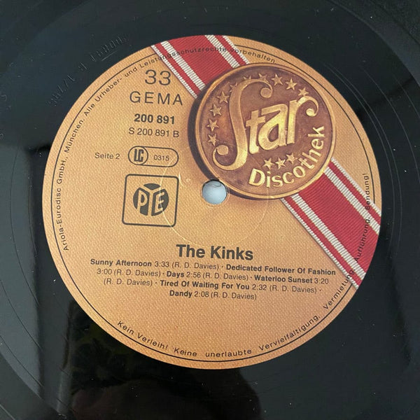 Used Vinyl The Kinks – Star-Discothek LP USED NM/VG+ German Pressing J060224-04