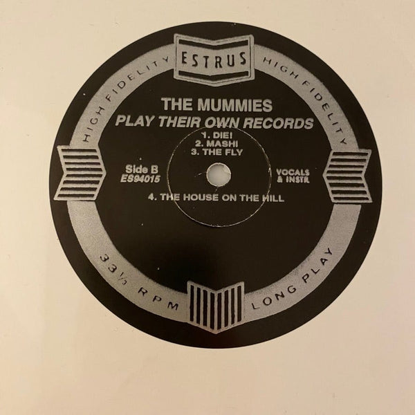 Used Vinyl The Mummies – Play Their Own Records! LP USED VG++/NM White Vinyl Estrus Records J120823-07