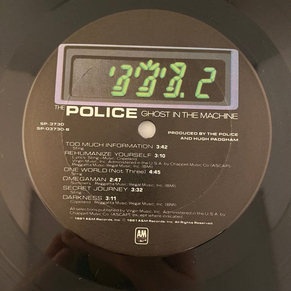 The Police – Ghost In Machine LP USED NM/VG+ CRC Record Club Hi-Voltage Records