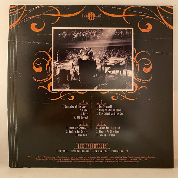 Used Vinyl The Raconteurs – Live At The Ryman Auditorium 2LP USED NM/NM Third Man Vault Color Vinyl NO DVD J120823-03