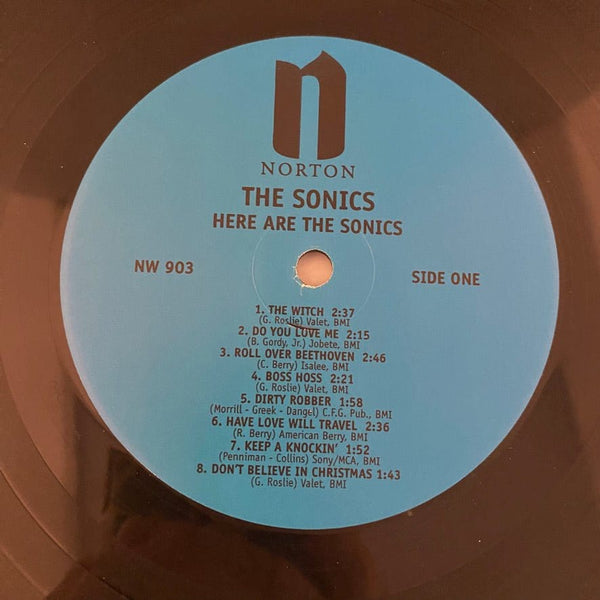 Used Vinyl The Sonics – Here Are The Sonics!!! LP USED VG+/VG++ 1998 Pressing J101623-06