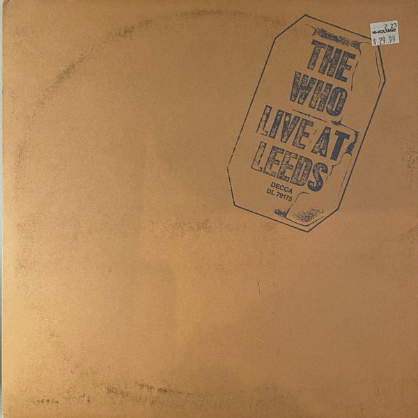 Used Vinyl The Who – Live At Leeds LP USED VG+/VG+ w/ 12 Inserts J030323-04