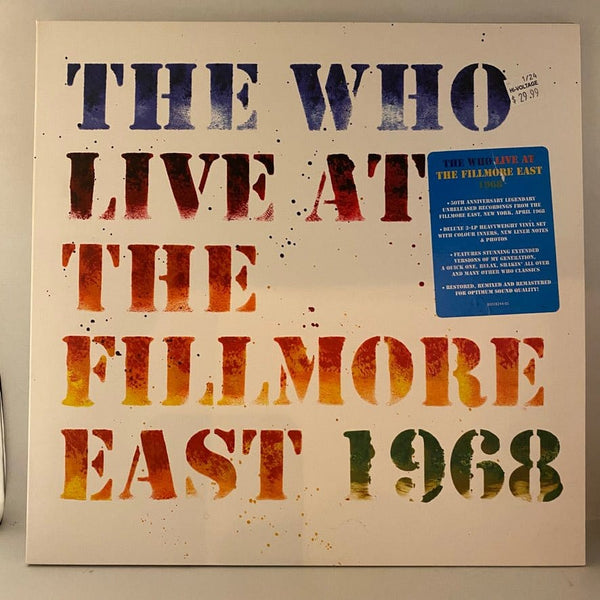 Used Vinyl The Who – Live At The Fillmore East 1968 3LP USED VG++/VG++ J010424-04