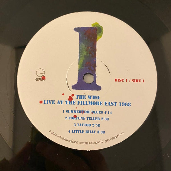 Used Vinyl The Who – Live At The Fillmore East 1968 3LP USED VG++/VG++ J010424-04