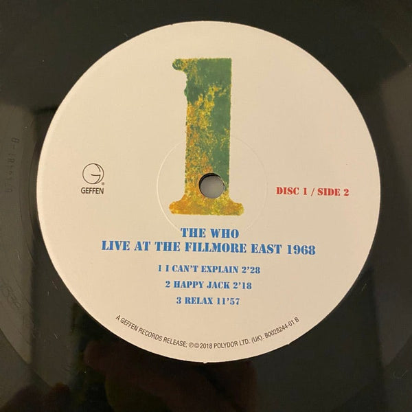 Used Vinyl The Who – Live At The Fillmore East 1968 3LP USED VG++/VG++ J010424-04