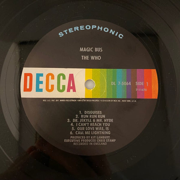 Used Vinyl The Who – Magic Bus LP USED VG++/VG J020524-12