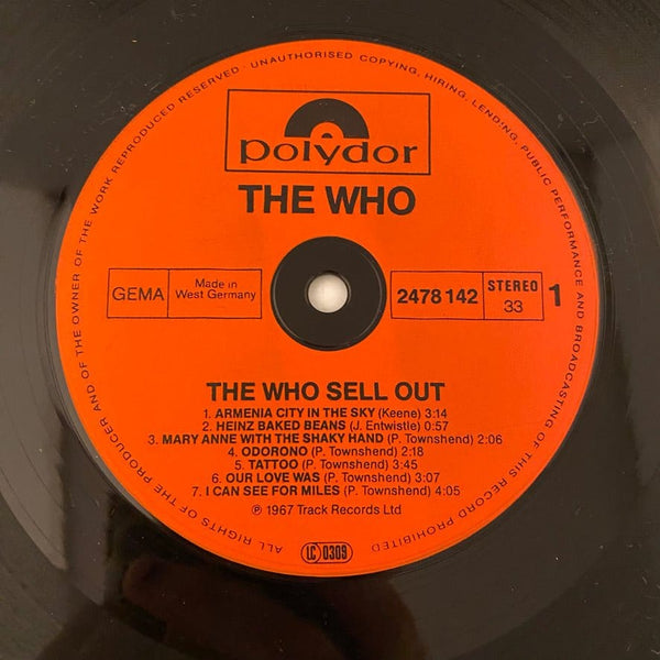 Used Vinyl The Who – The Who Sell Out LP USED VG++/VG German Pressing J101323-08