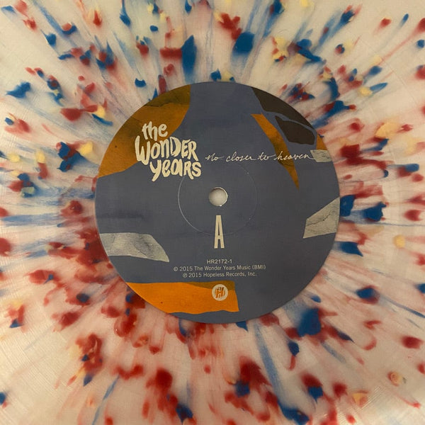 Used Vinyl The Wonder Years – No Closer To Heaven 2LP USED NM/NM Clear w/ Splatter Side D Etching J020524-18