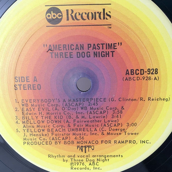 Used Vinyl Three Dog Night - American Pastime LP NM-VG+ USED 13038