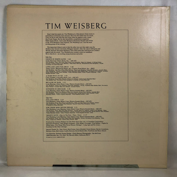 Used Vinyl Tim Weisberg - Self Titled LP VG++-VG++ USED 11000