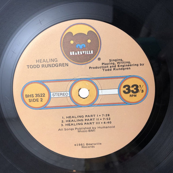 Used Vinyl Todd Rundgren - Healing LP NM-NM USED 10424