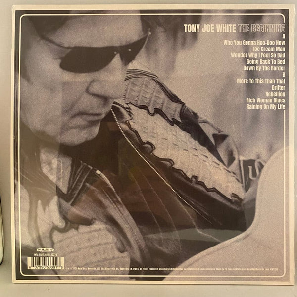 Used Vinyl Tony Joe White – The Beginning LP USED NM/VG+ Clear w/ Splatter Vinyl RSD 2020 J051023-13