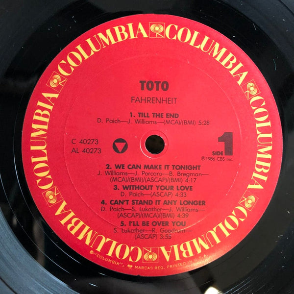 Used Vinyl Toto - Fahrenheit LP VG++/VG++ USED I113021-029