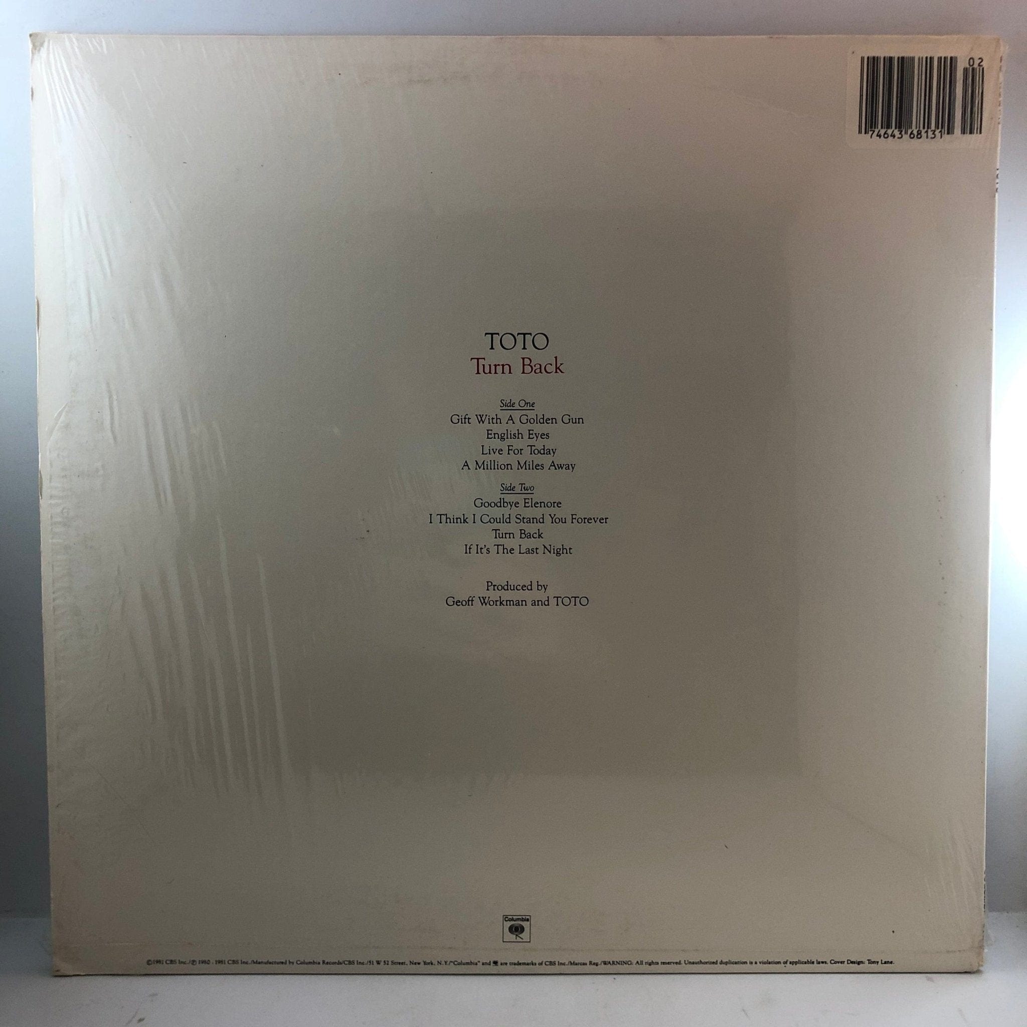 Toto - Turn Back LP VG++/VG++ Original Poster USED – Hi-Voltage