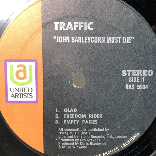 Used Vinyl Traffic - John Barleycorn Must Die LP VG++-NM USED V2 12007