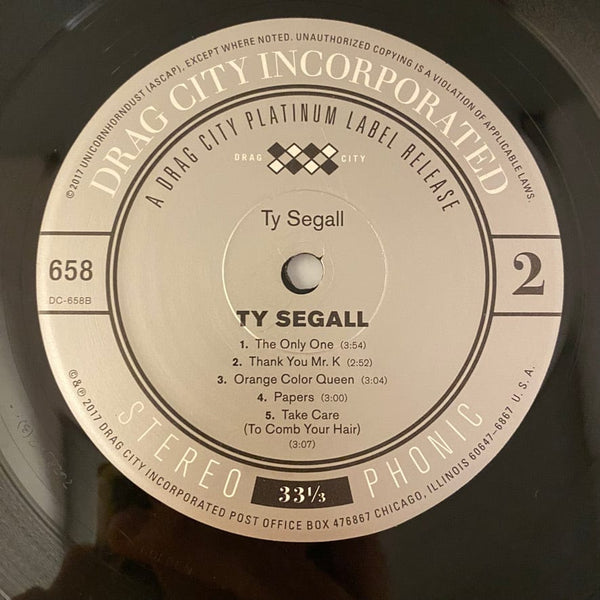 Used Vinyl Ty Segall – Ty Segall LP USED VG++/VG++ J031923-04