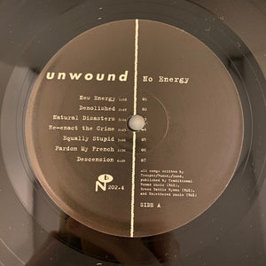 Used Vinyl Unwound – No Energy 3LP USED NM/VG++ Numero Group Box Set J082524-04