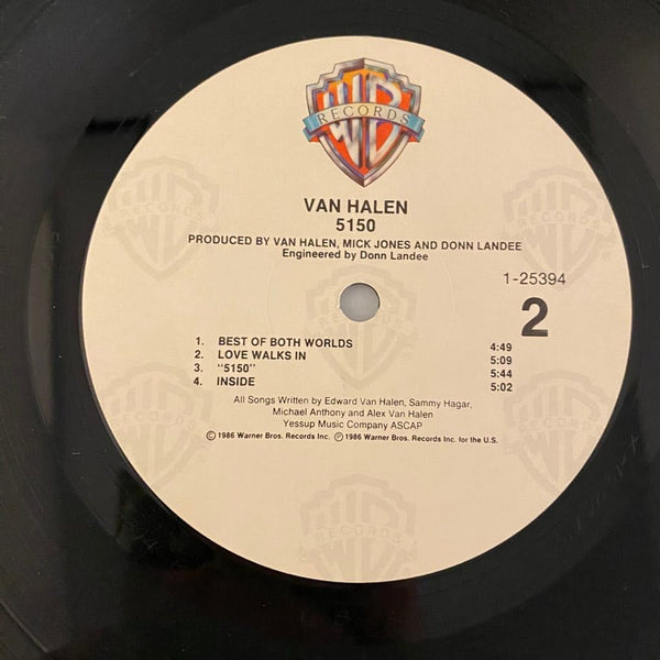 Used Vinyl Van Halen – 5150 LP USED VG+/VG J011724-02