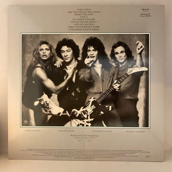 Used Vinyl Van Halen – Women And Children First LP USED NM/VG+ 1985 European Pressing J081824-08