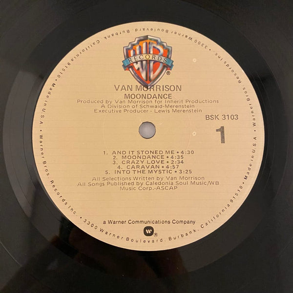 Used Vinyl Van Morrison – Moondance LP USED VG+/VG+ 1978 Pressing J080224-05