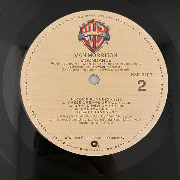 Used Vinyl Van Morrison – Moondance LP USED VG+/VG+ 1978 Pressing J080224-05