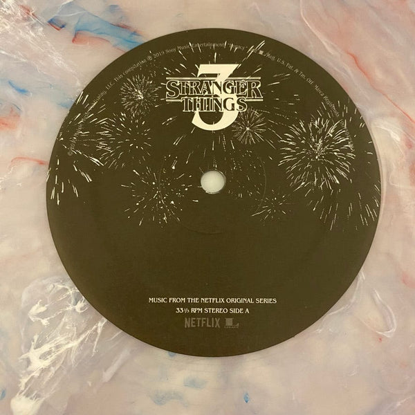 Used Vinyl Various – Stranger Things 3 2LP USED NM/NM Clear Splatter Vinyl w/ 7" J110522-20