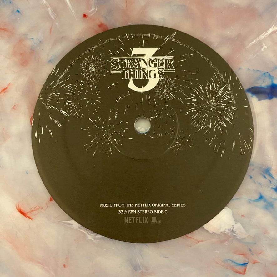 Various – Stranger Things 3 2LP USED NM/NM Clear Splatter Vinyl w